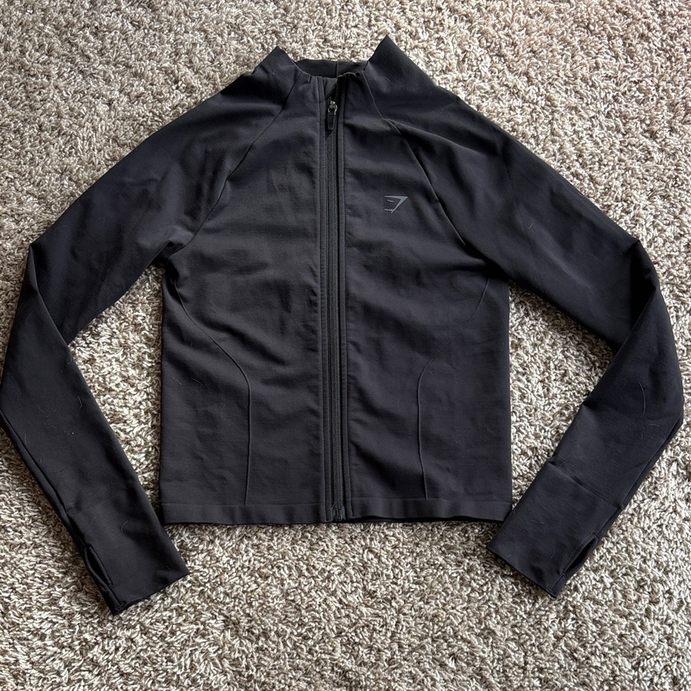 Gymshark Black Zip-Up Sweatshirt